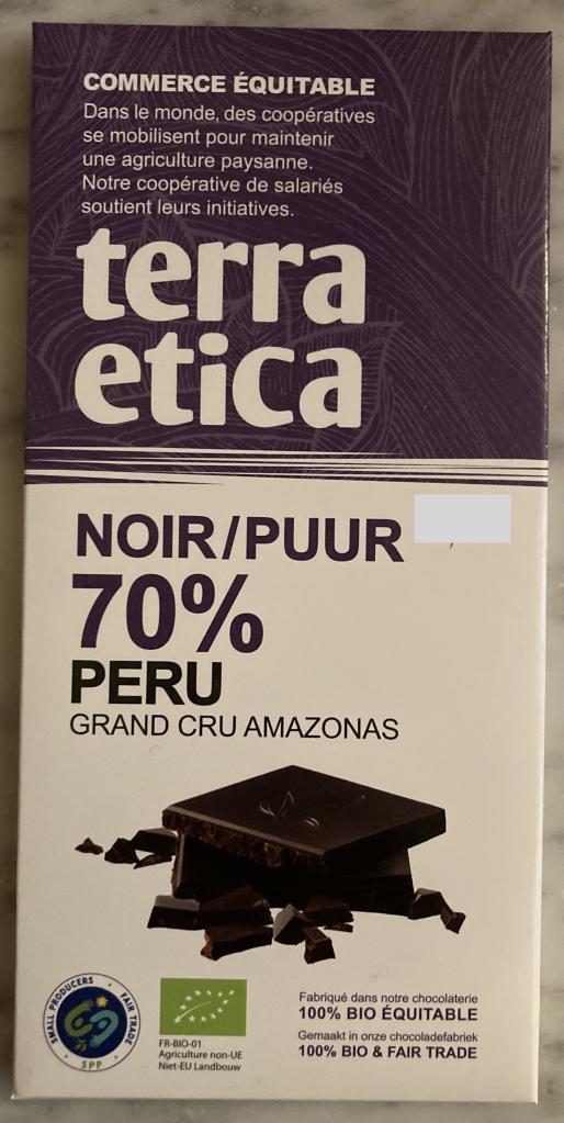 Chocolat Noir 70% Cacao Pérou PPR