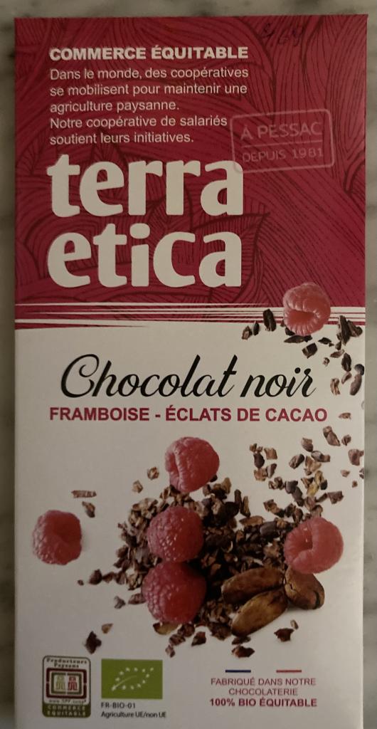 Chocolat Noir Framboise-Eclats cacao PPR