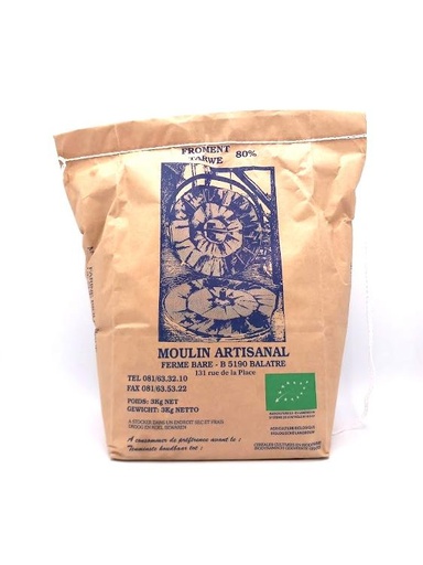 Farine de froment 80% - sac 5kg PPR