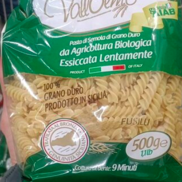 Pâtes Fusilli PPR
